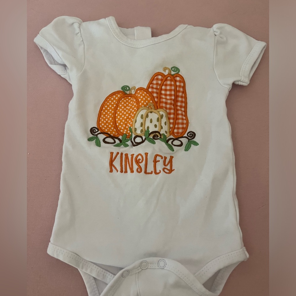 Kinsley Onsie with Pumpkins